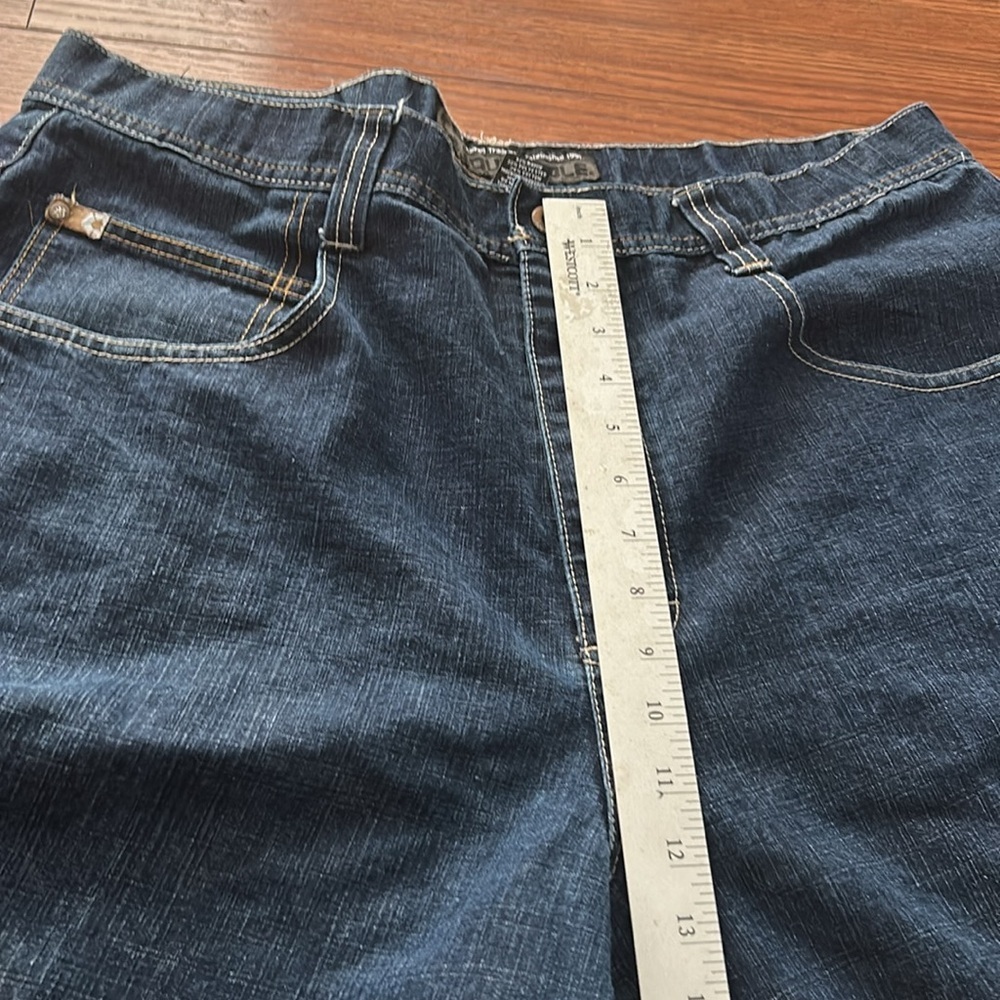 Vintage Y2K Baggy SouthPole Dark Jorts Gold Embroidered Pocket Old Label Sz 40 - Picture 9 of 12